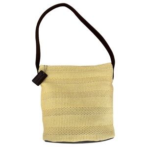 NWOT Stone Mountain Bucket Bag Leather Crochet